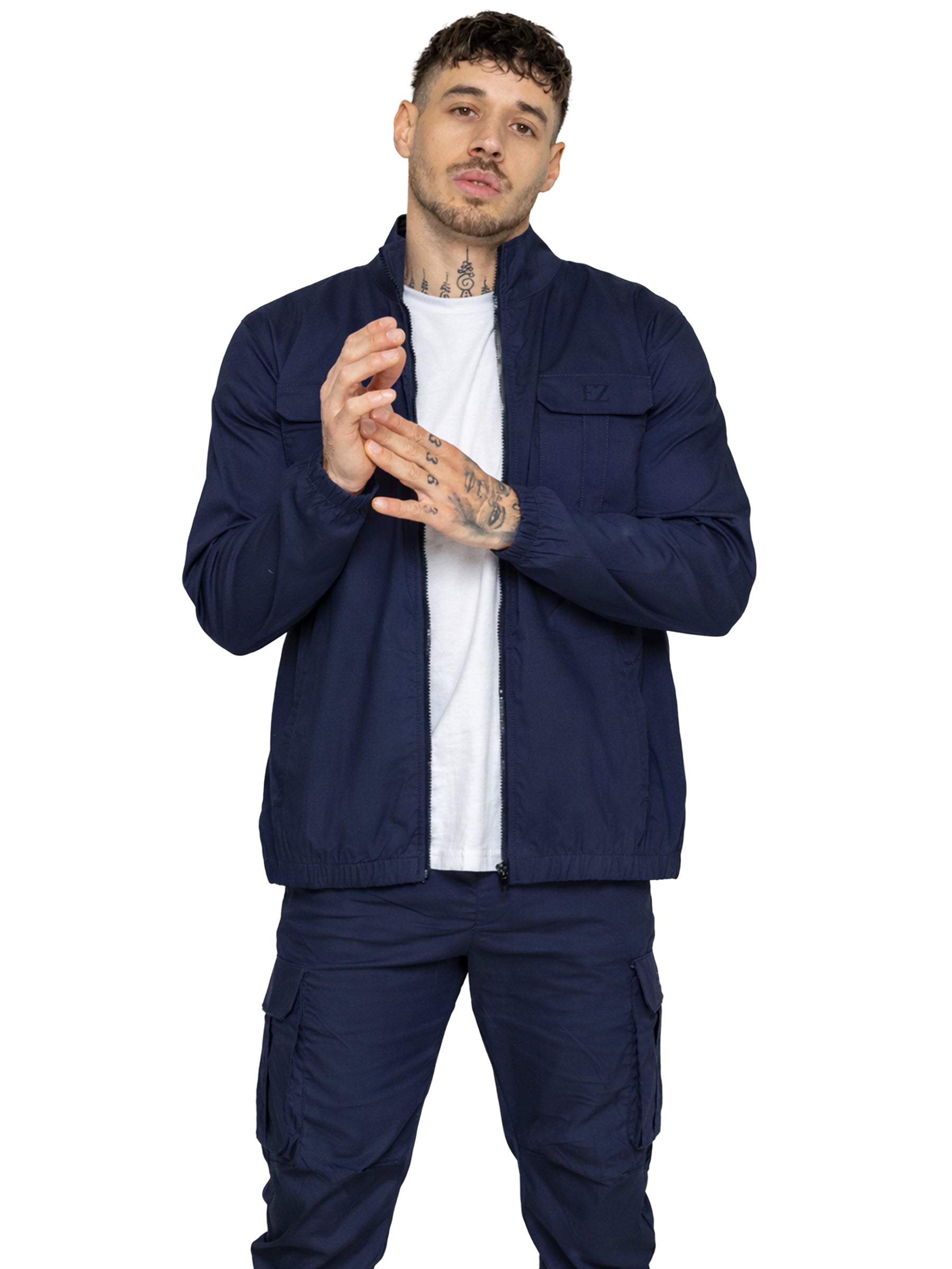 Enzo | Mens Lightweight Cargo Tracksuit Set