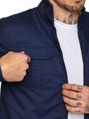 Enzo | Mens Lightweight Funnel Neck Jacket
