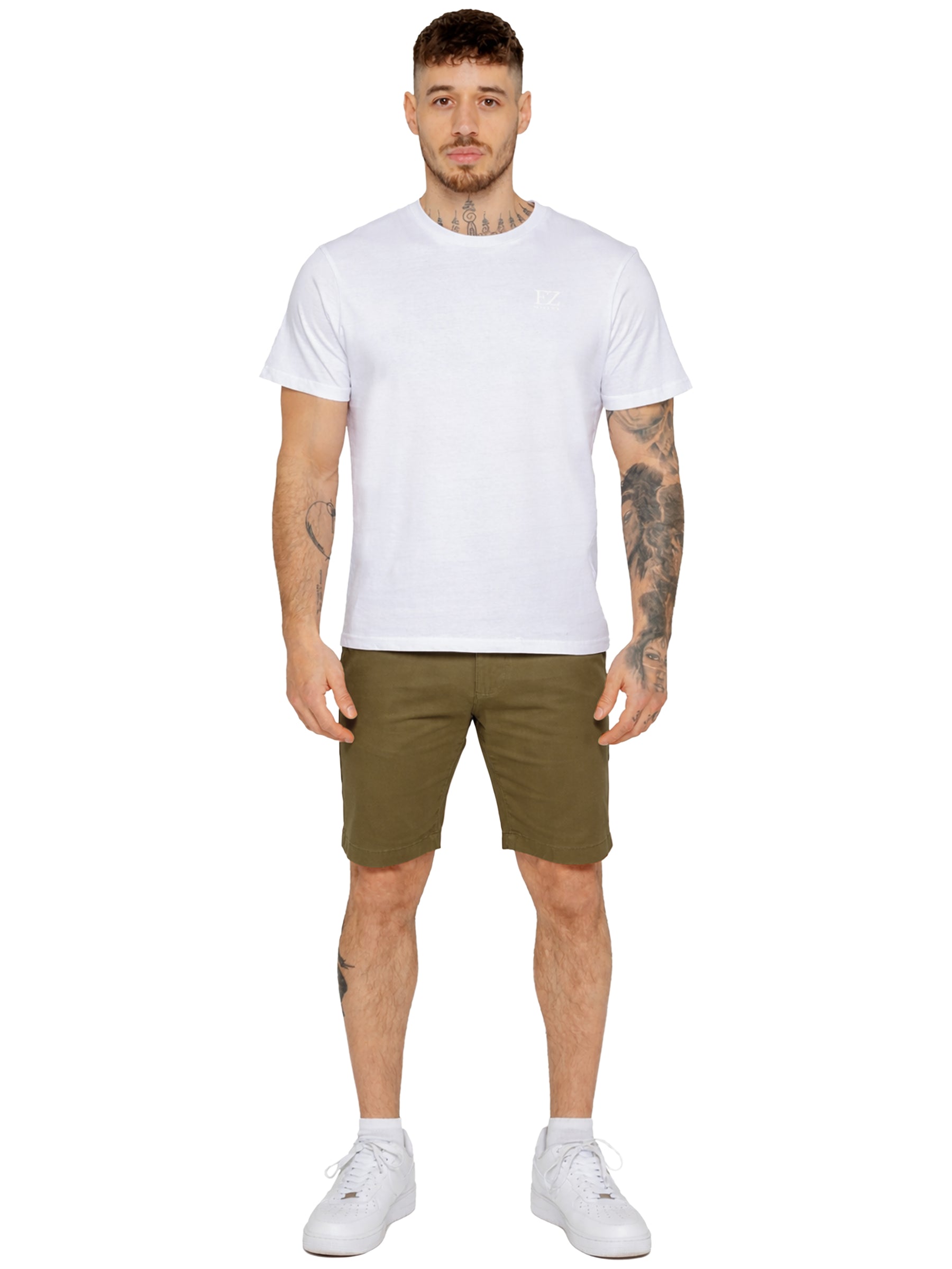 Enzo | Mens Stretch Chino Shorts