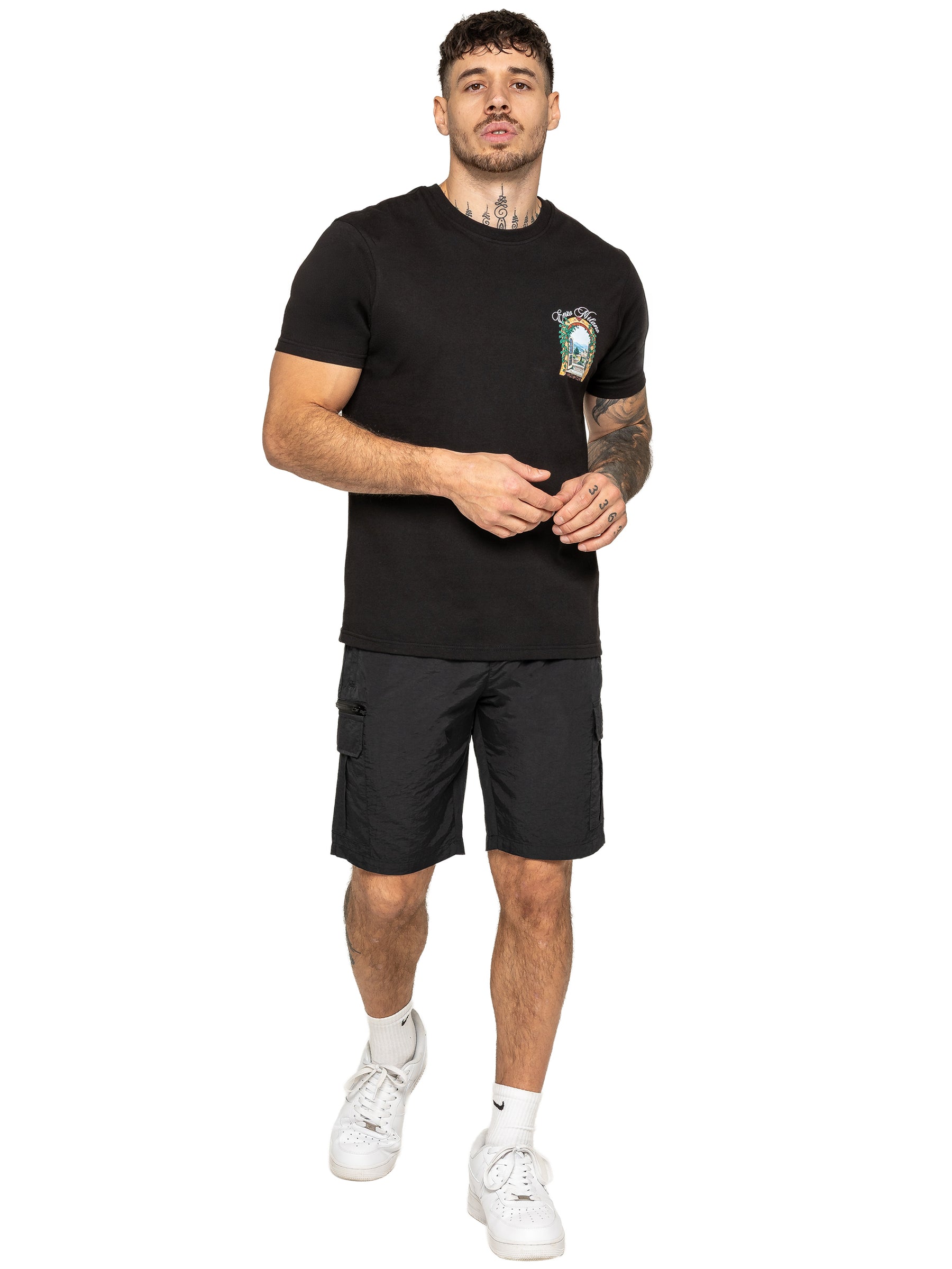 Enzo | Mens Utility Cargo Shorts