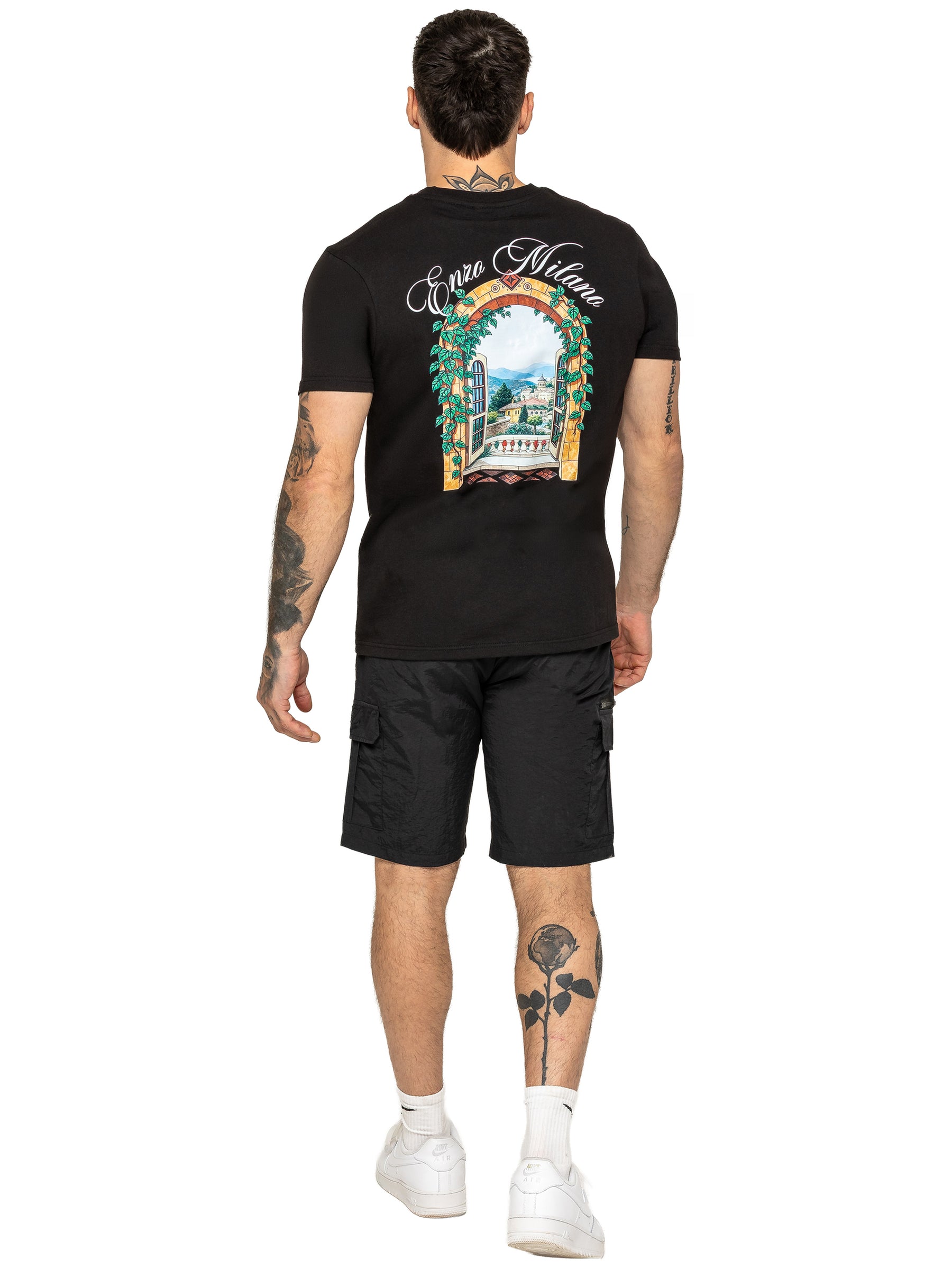 Enzo | Mens Utility Cargo Shorts