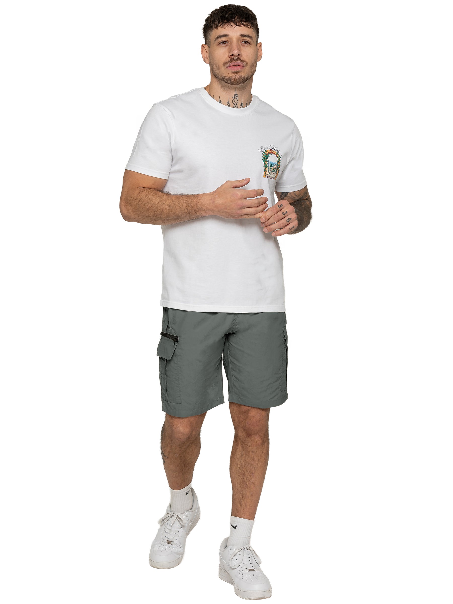Enzo | Mens Utility Cargo Shorts