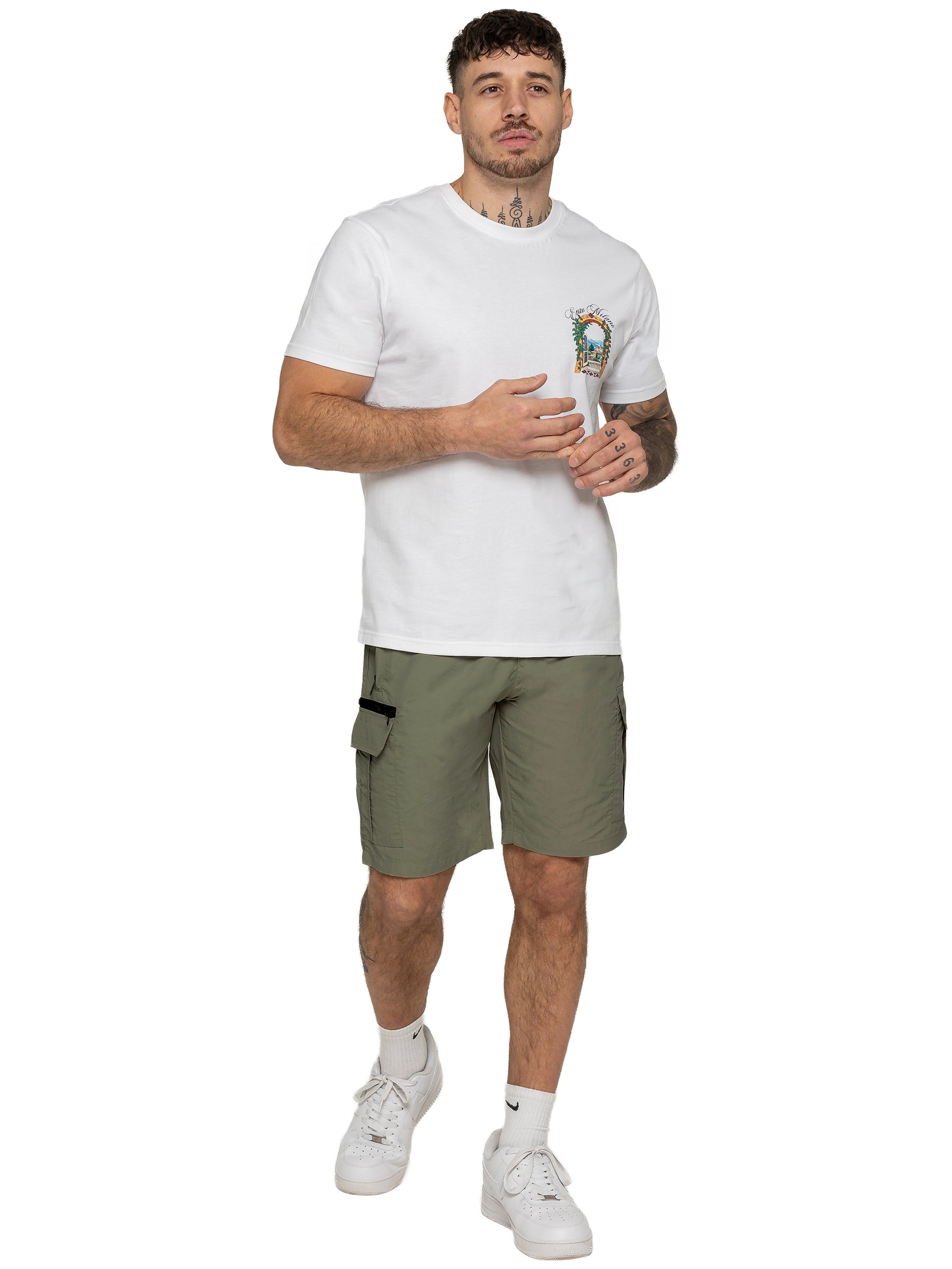 Enzo | Mens Utility Cargo Shorts