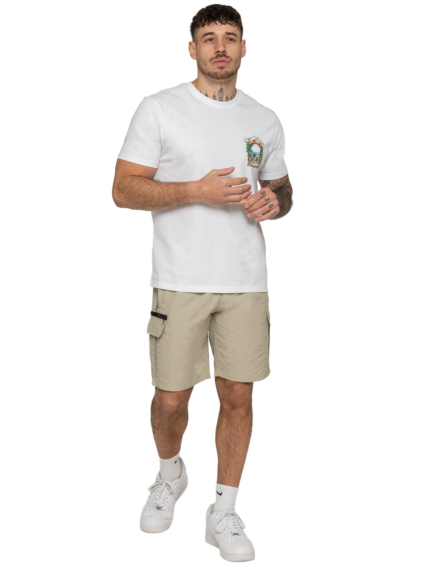 Enzo | Mens Utility Cargo Shorts