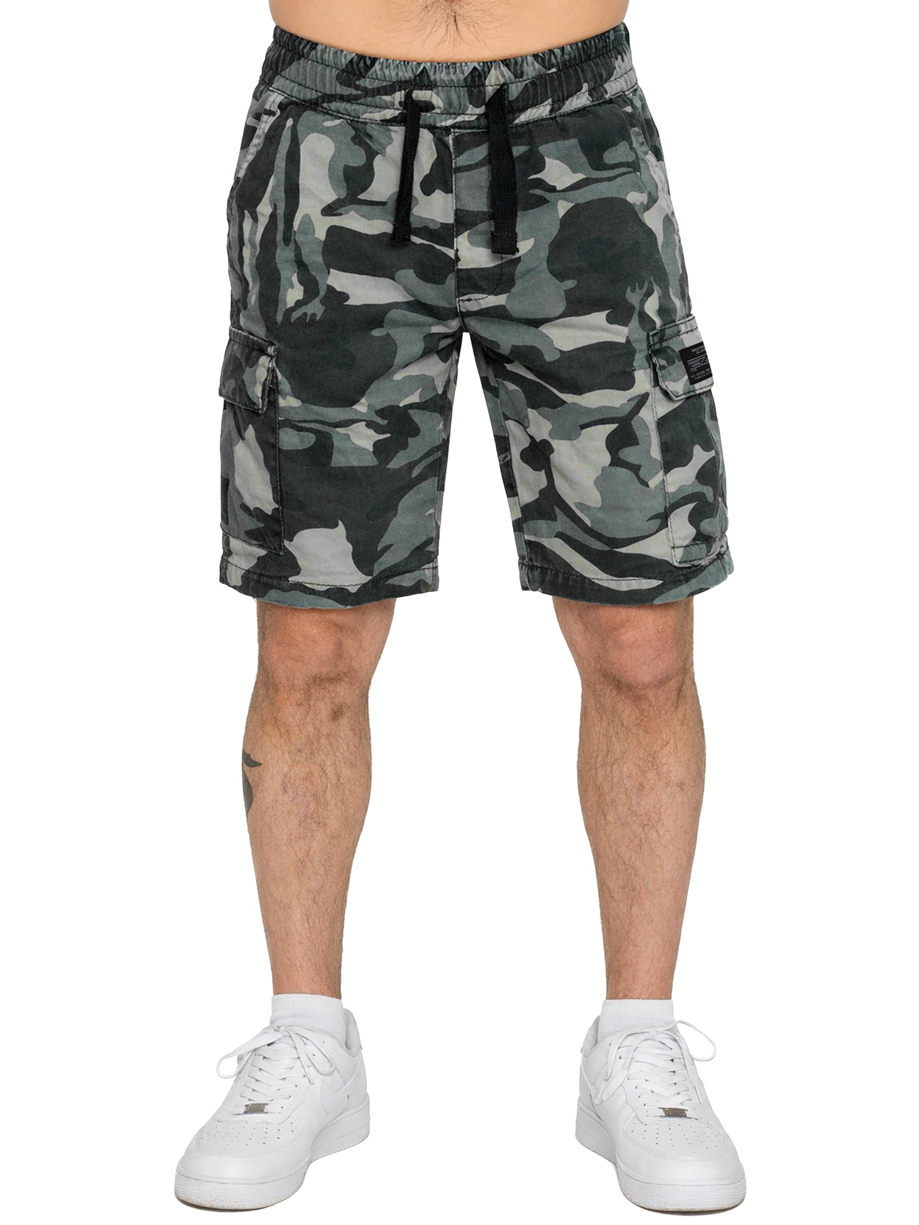 Enzo | Mens Camo Cargo Shorts