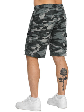 Enzo | Mens Camo Cargo Shorts