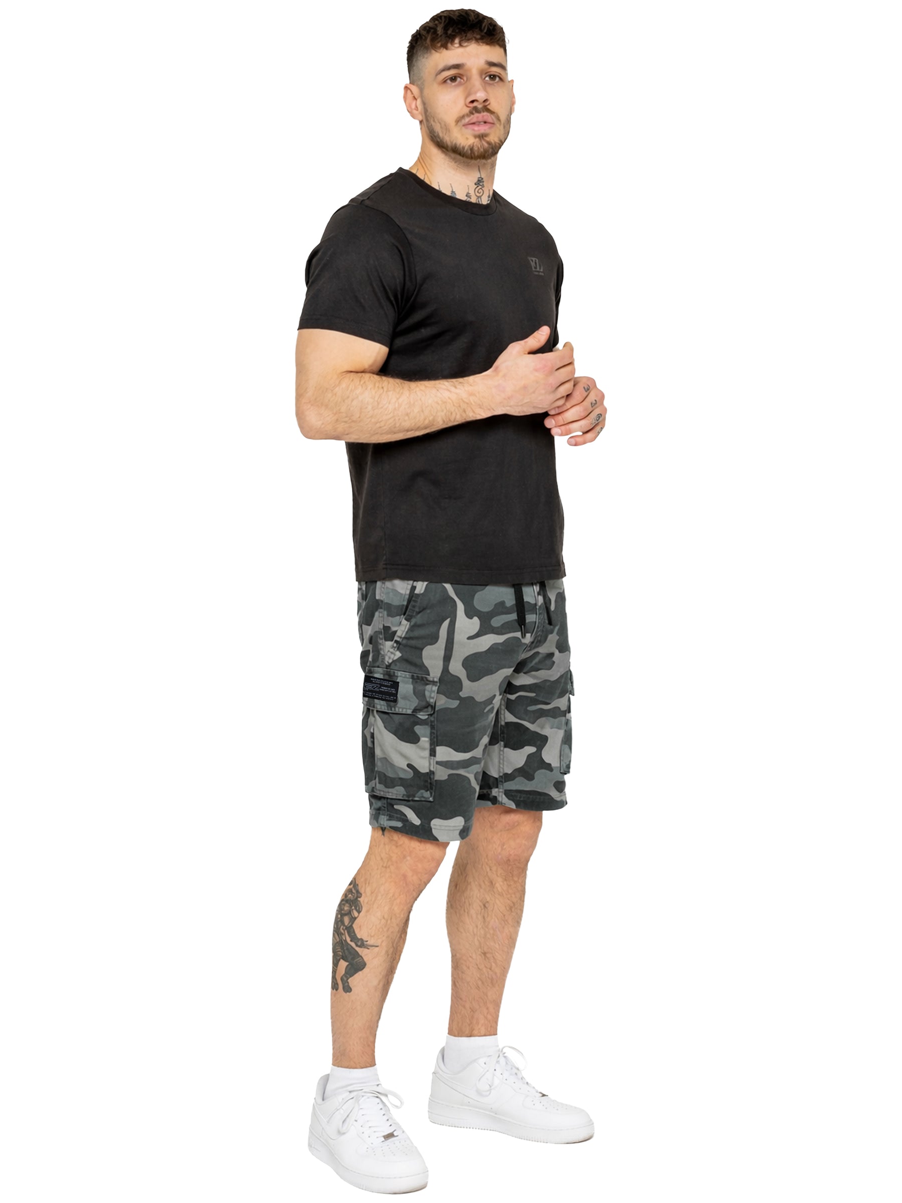 Enzo | Mens Camo Cargo Shorts