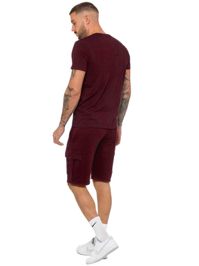 Enzo | Mens T-Shirt Tracksuit Set With Shorts