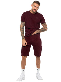 Enzo | Mens T-Shirt Tracksuit Set With Shorts