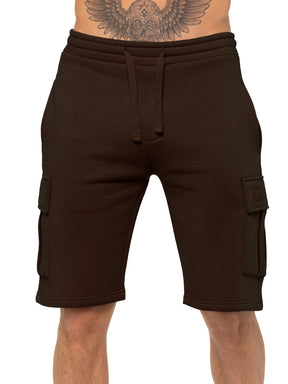Enzo | Mens Cargo Fleece Shorts
