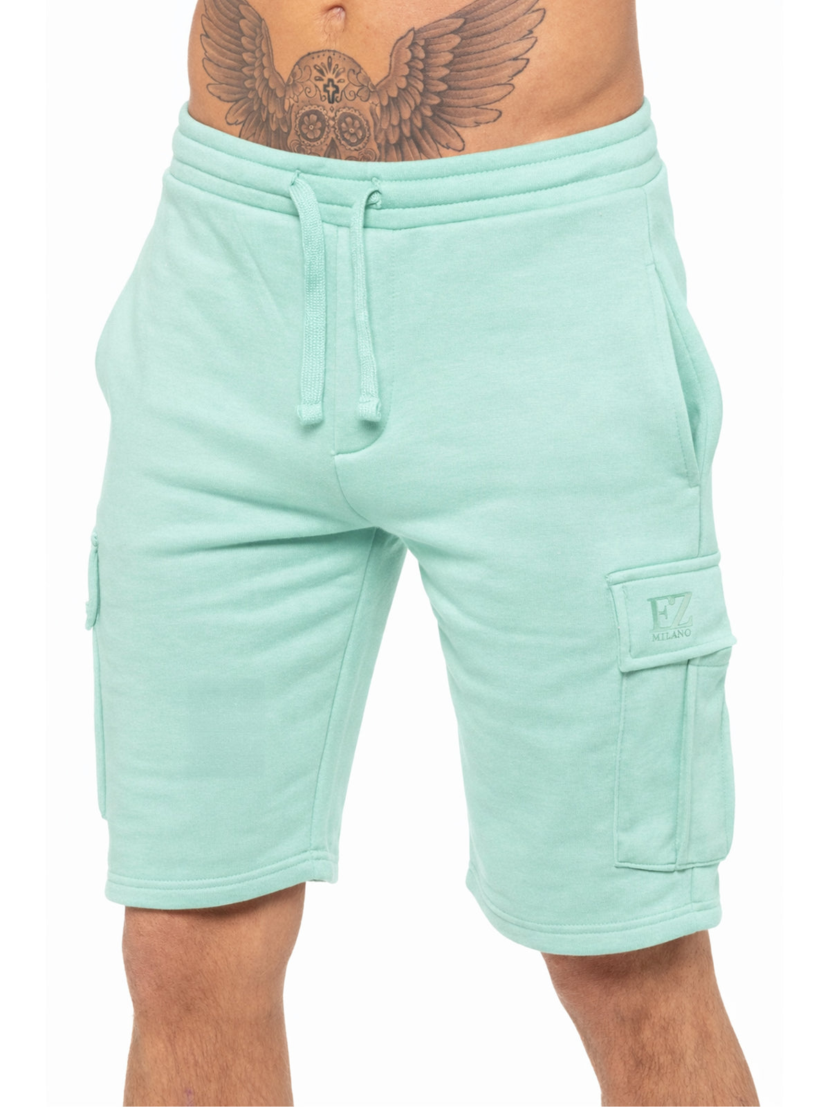 Enzo | Mens Cargo Fleece Shorts