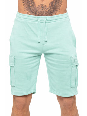 Enzo | Mens Cargo Fleece Shorts
