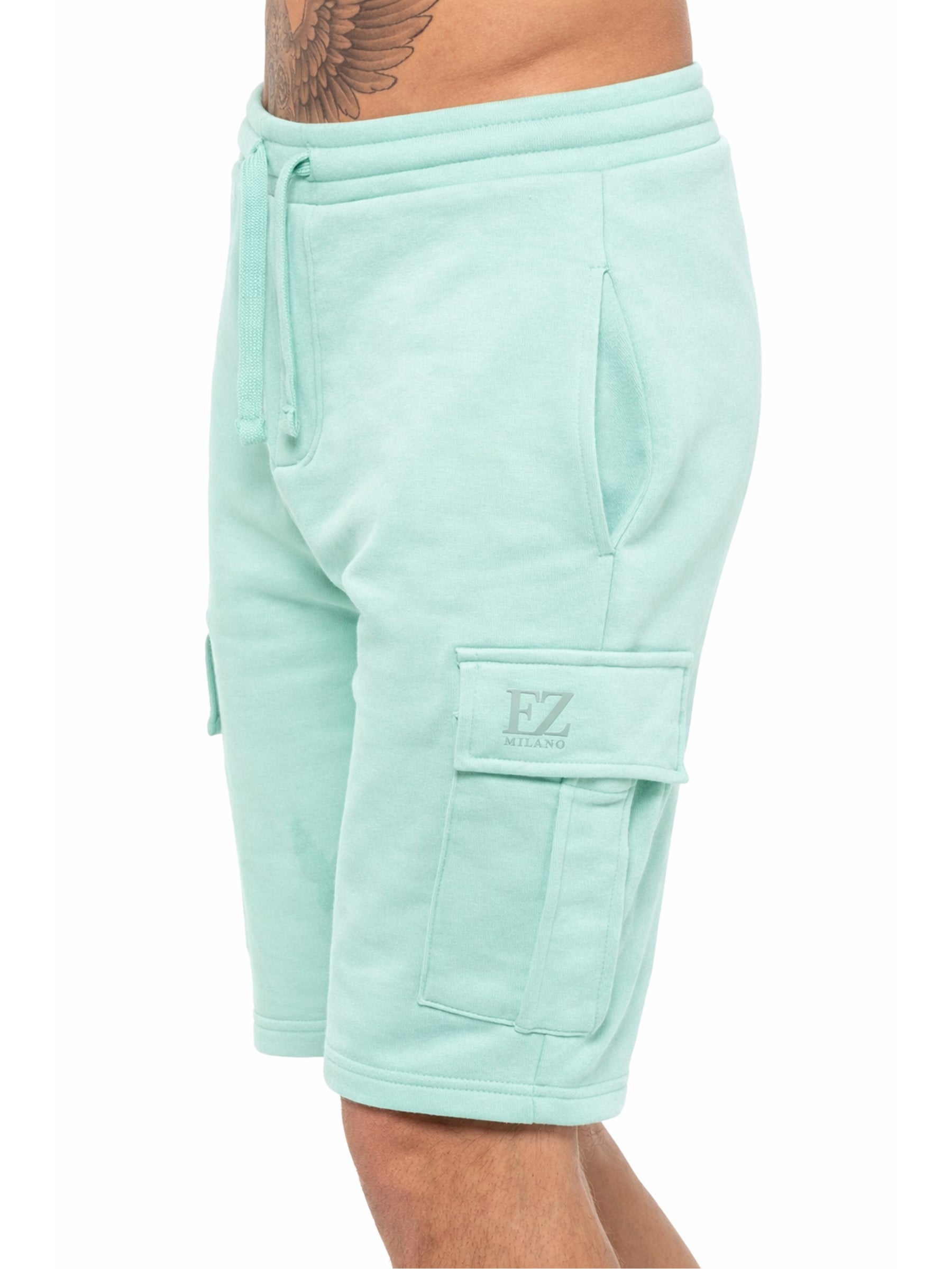 Enzo | Mens Cargo Fleece Shorts