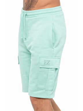 Enzo | Mens Cargo Fleece Shorts