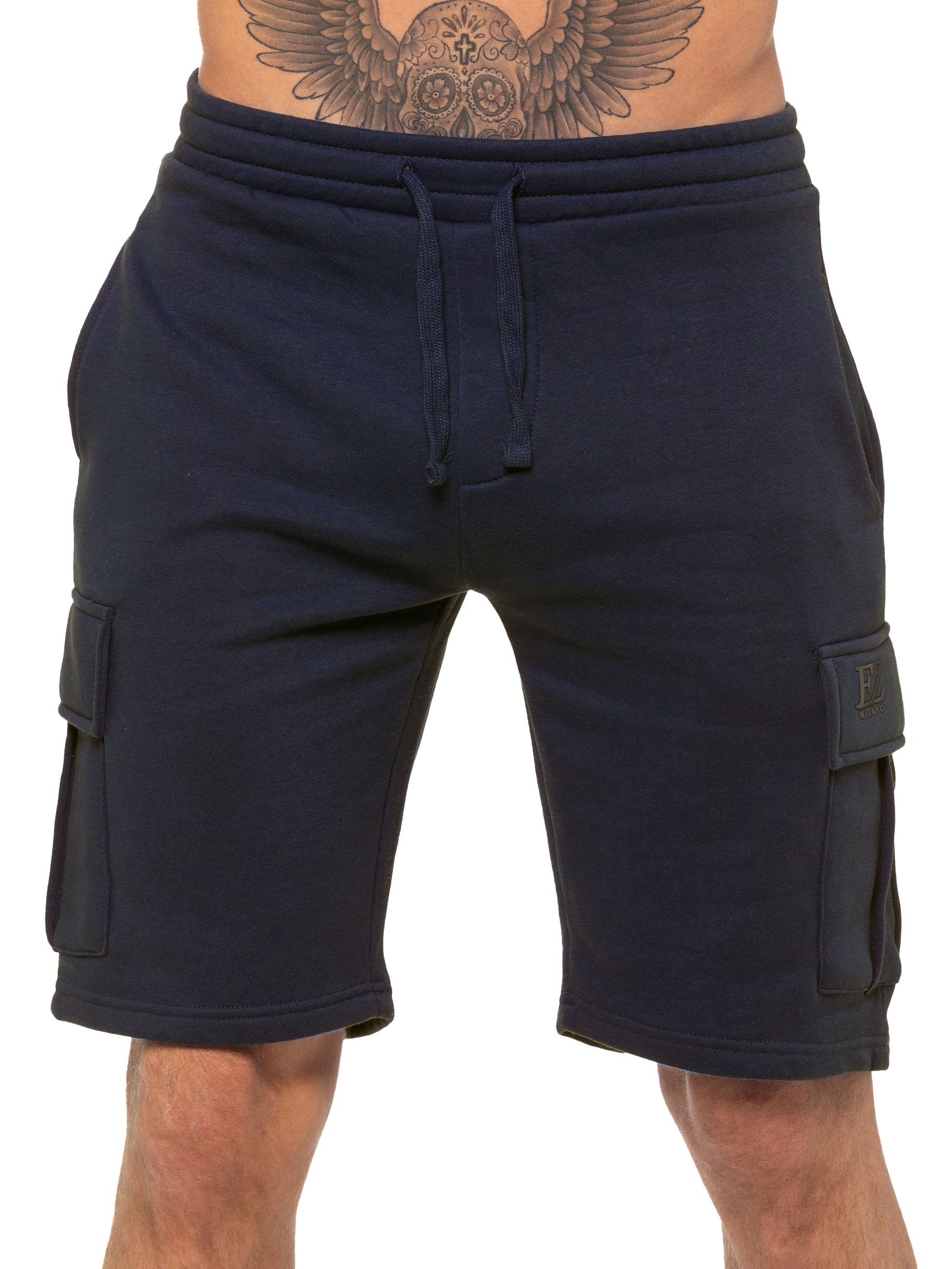 Enzo | Mens Cargo Fleece Shorts