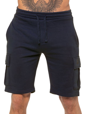 Enzo | Mens Cargo Fleece Shorts