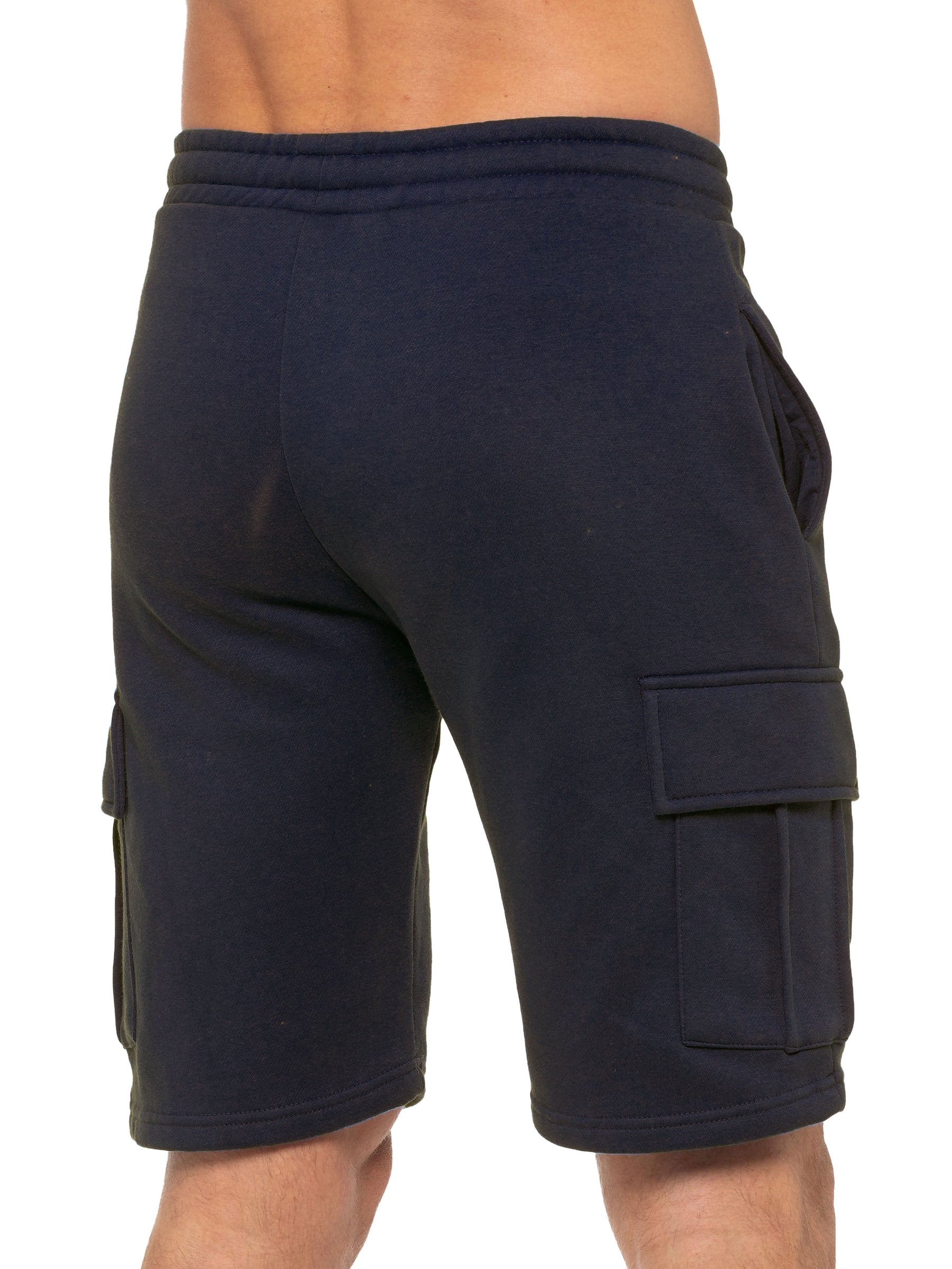 Enzo | Mens Cargo Fleece Shorts