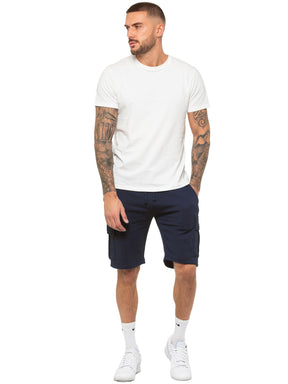 Enzo | Mens Cargo Fleece Shorts