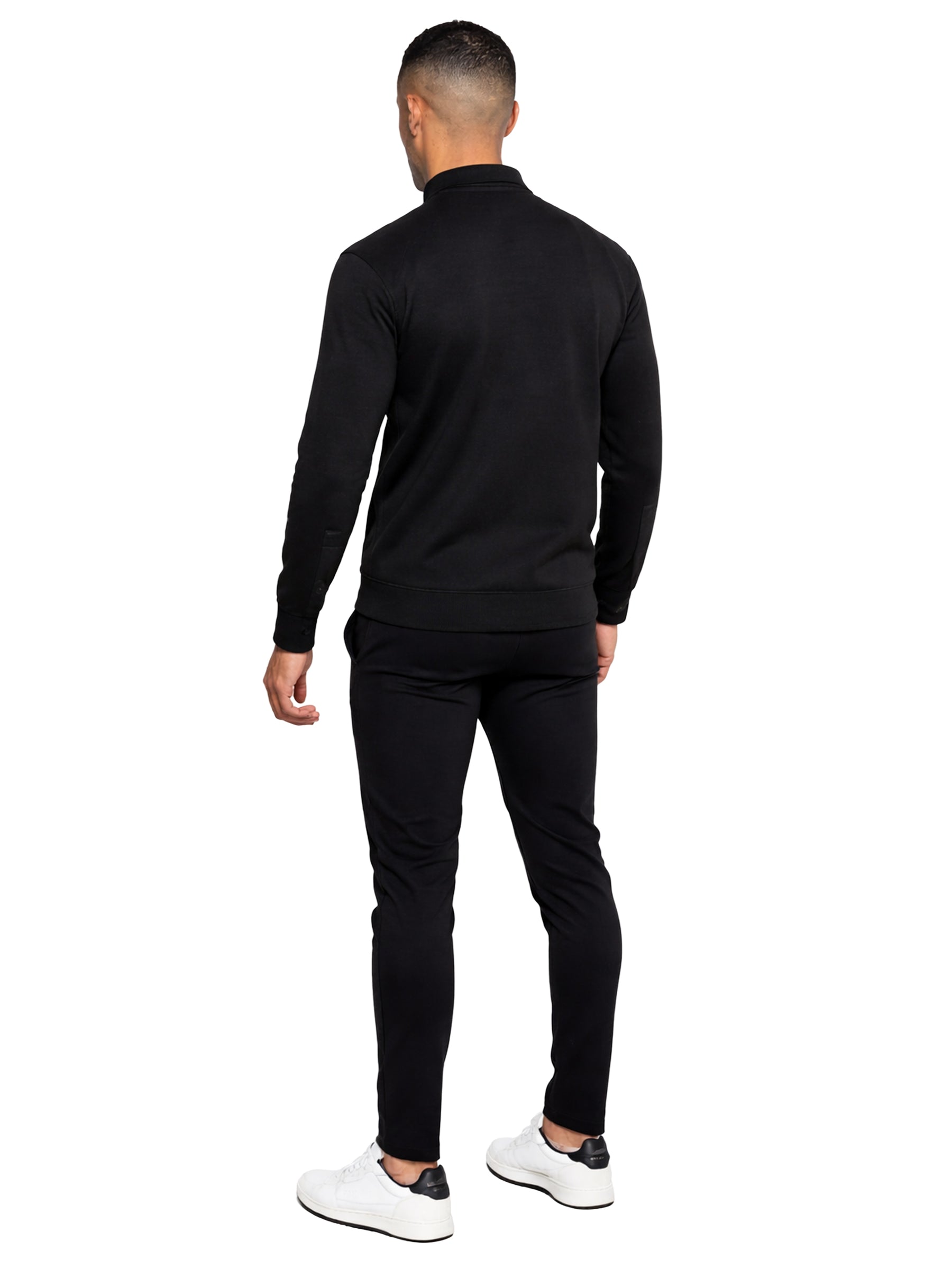 Enzo | Mens Funnel Neck Zip Sweatshirt