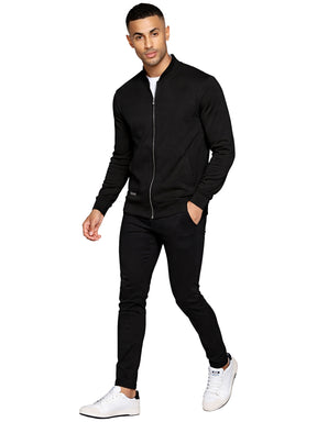 Enzo | Mens Funnel Neck Zip Sweatshirt
