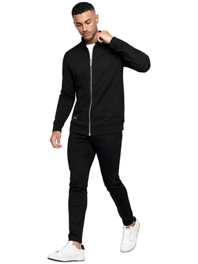 Enzo | Mens Funnel Neck Zip Sweatshirt