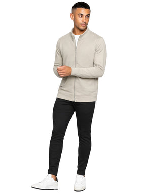 Enzo | Mens Funnel Neck Zip Sweatshirt