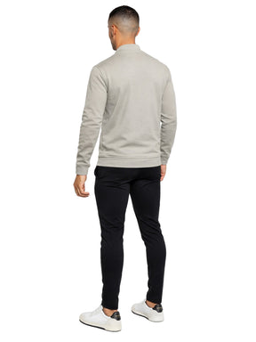 Enzo | Mens Funnel Neck Zip Sweatshirt