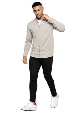Enzo | Mens Funnel Neck Zip Sweatshirt