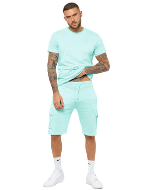 Enzo | Mens T-Shirt Tracksuit Set With Shorts