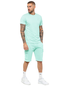 Enzo | Mens T-Shirt Tracksuit Set With Shorts