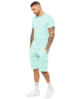 Enzo | Mens T-Shirt Tracksuit Set With Shorts
