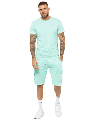 Enzo | Mens T-Shirt Tracksuit Set With Shorts
