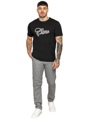 Enzo Milano | Mens Applique Logo T-Shirt