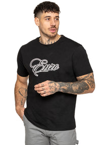 Enzo Milano | Mens Applique Logo T-Shirt