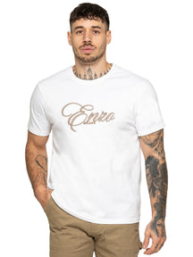 Enzo Milano | Mens Applique Logo T-Shirt