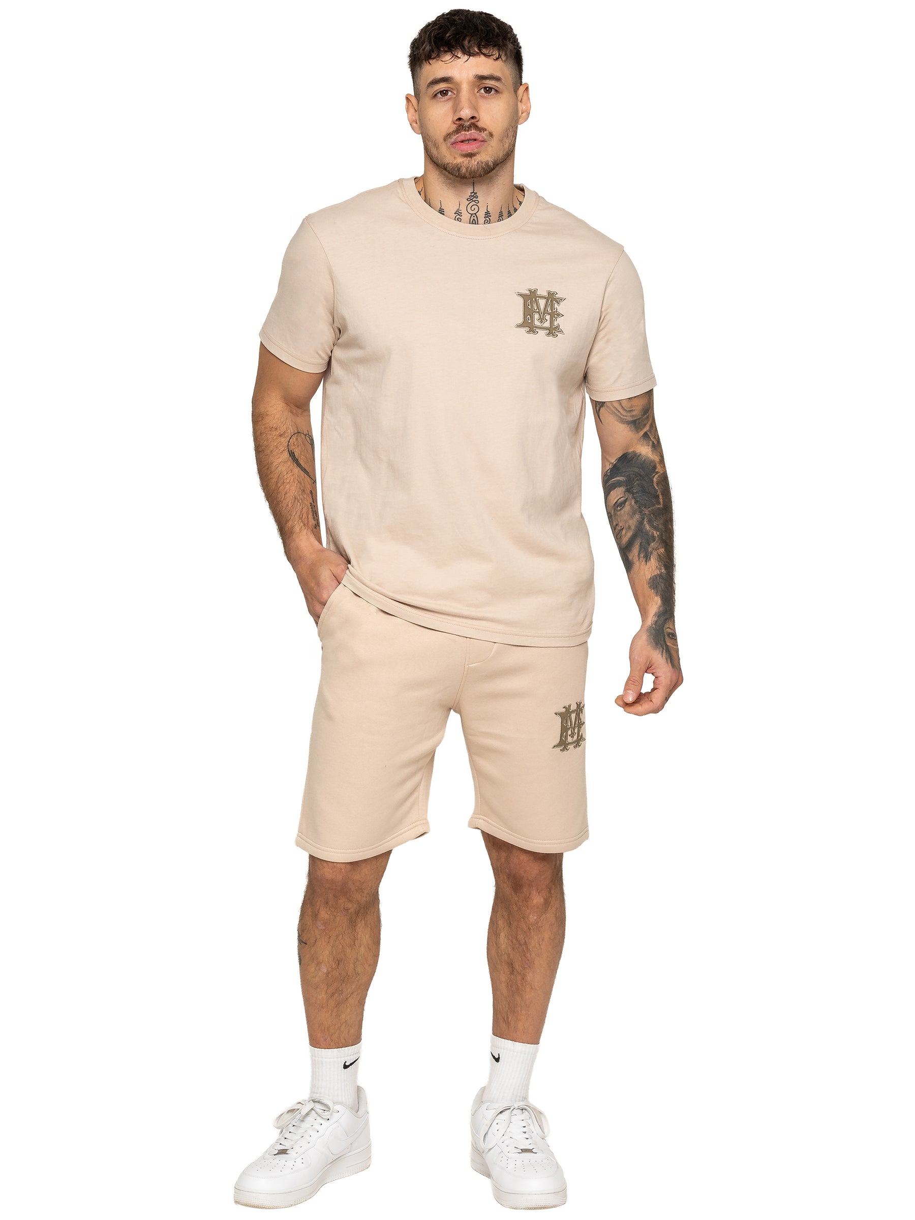 Enzo Milano | Mens Emblem T-Shirt & Shorts Set