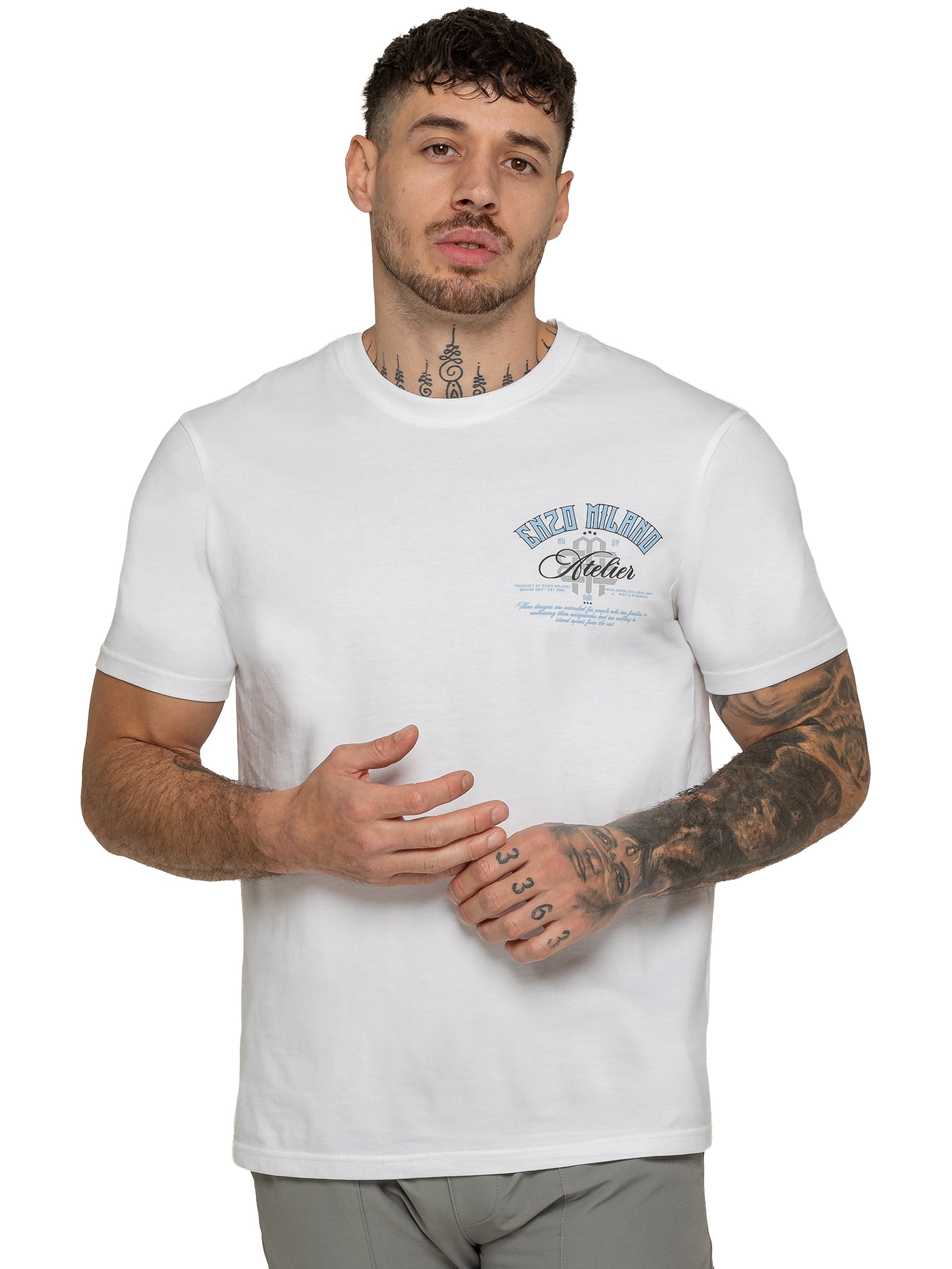 Enzo Milano | Mens Atelier Print T-Shirt