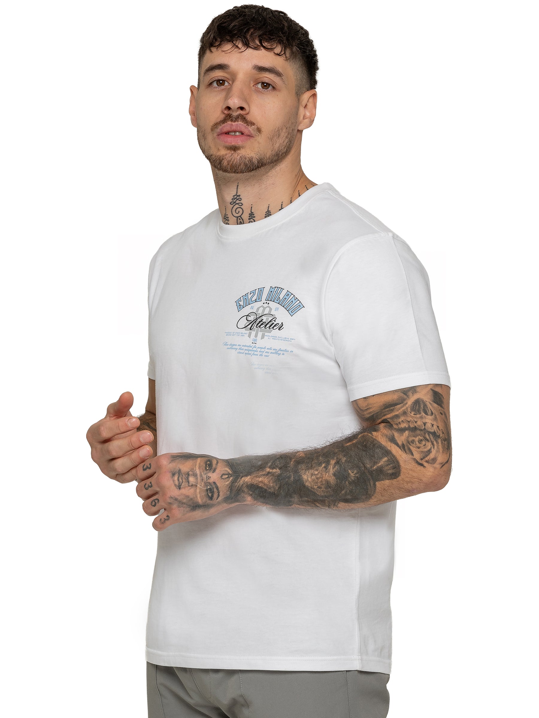Enzo Milano | Mens Atelier Print T-Shirt