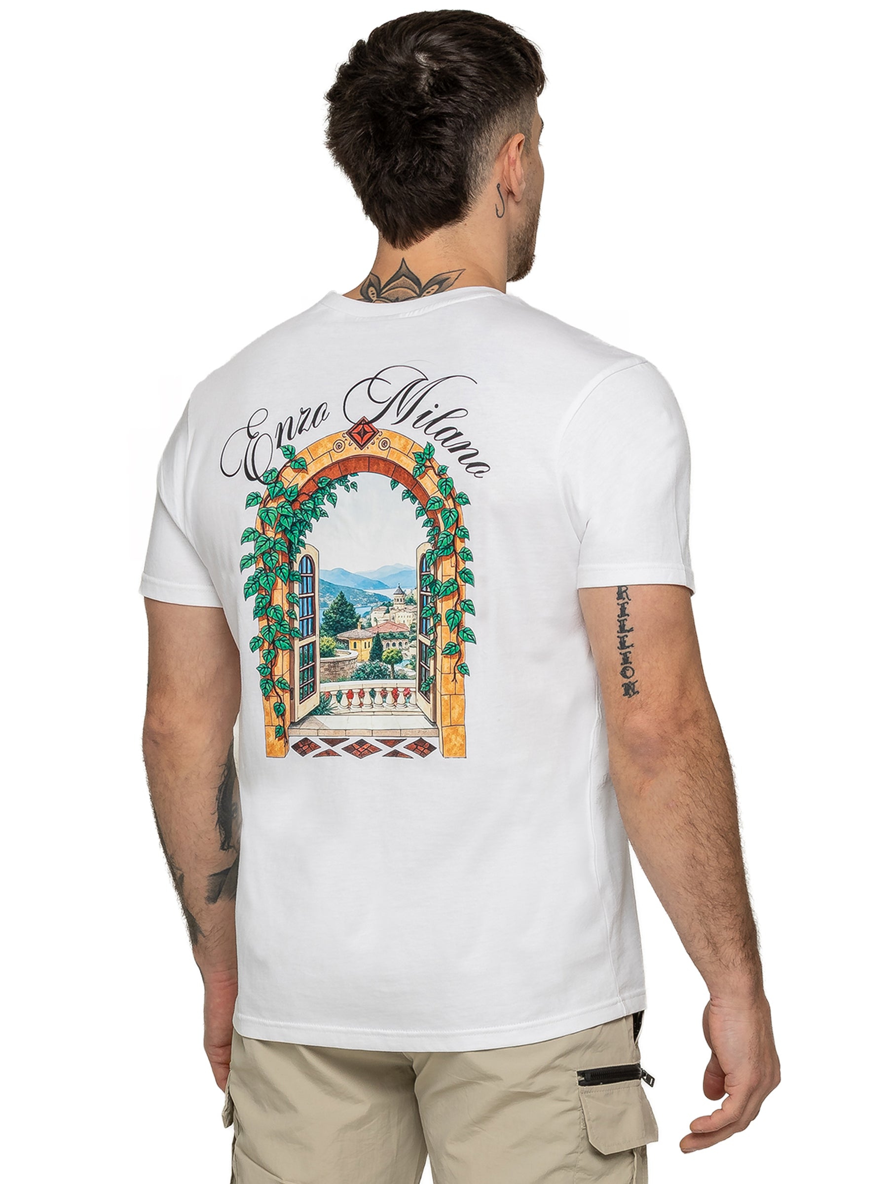 Enzo Milano | Mens Casa Graphic Print T-Shirt