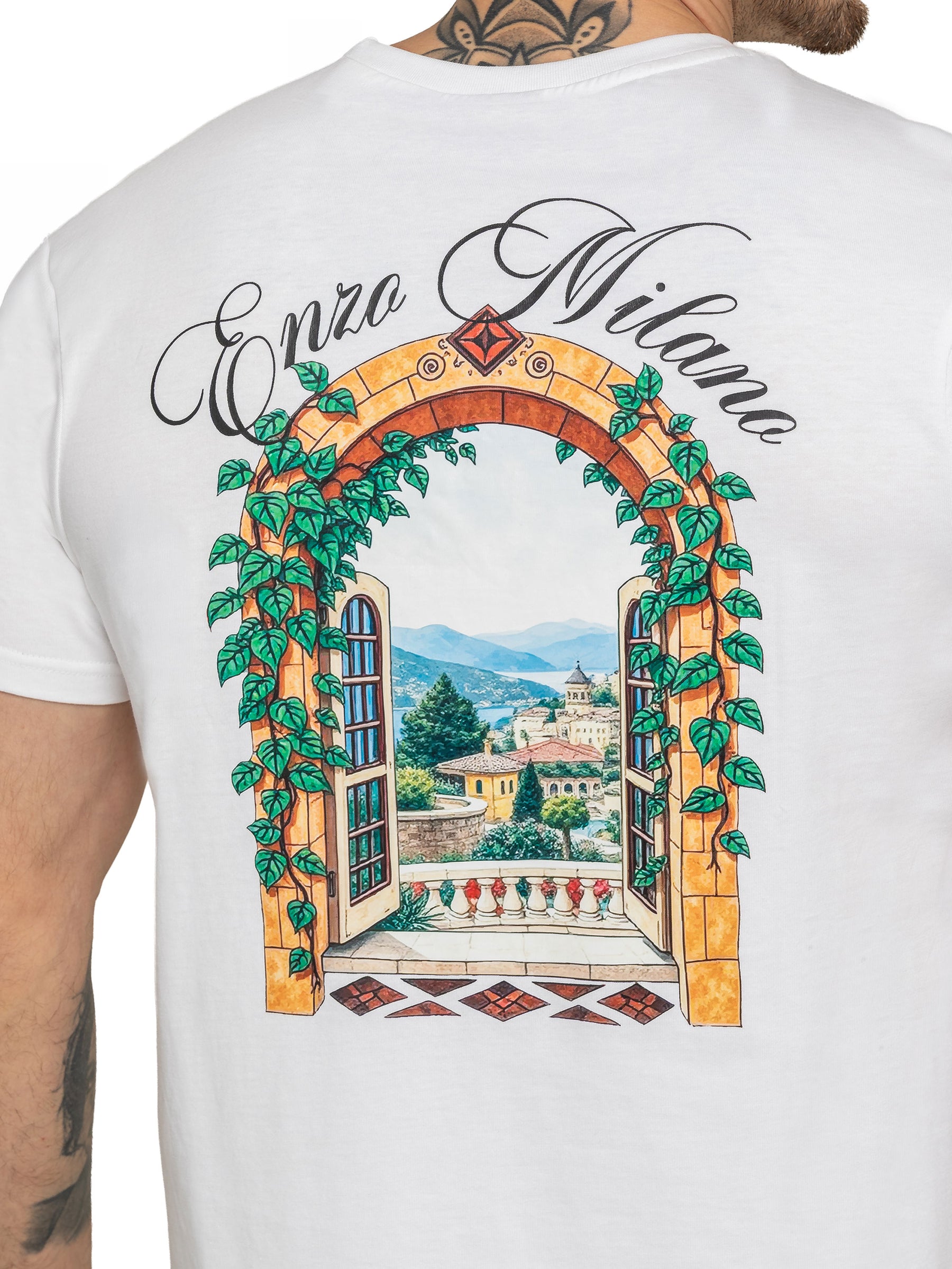 Enzo Milano | Mens Casa Graphic Print T-Shirt