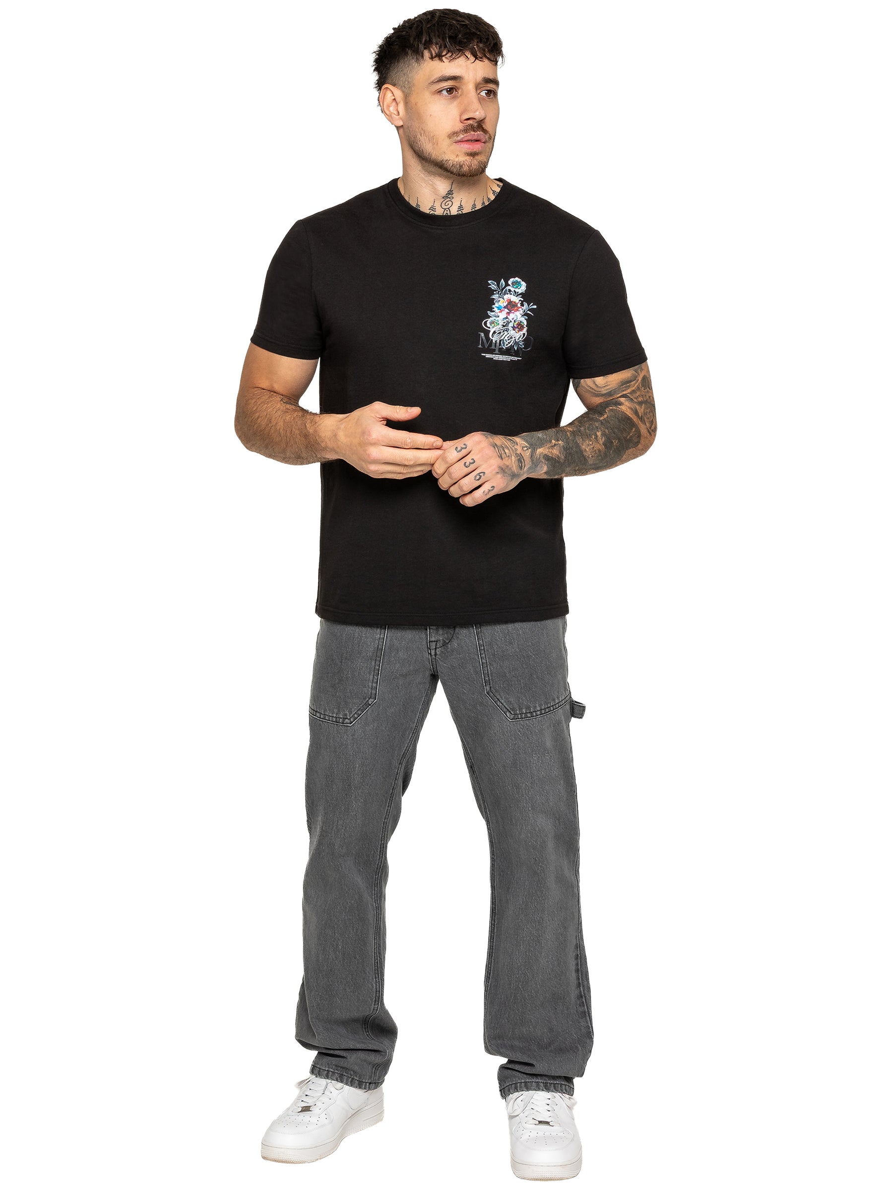 Enzo Milano | Mens Floral Graphic Print T-Shirt