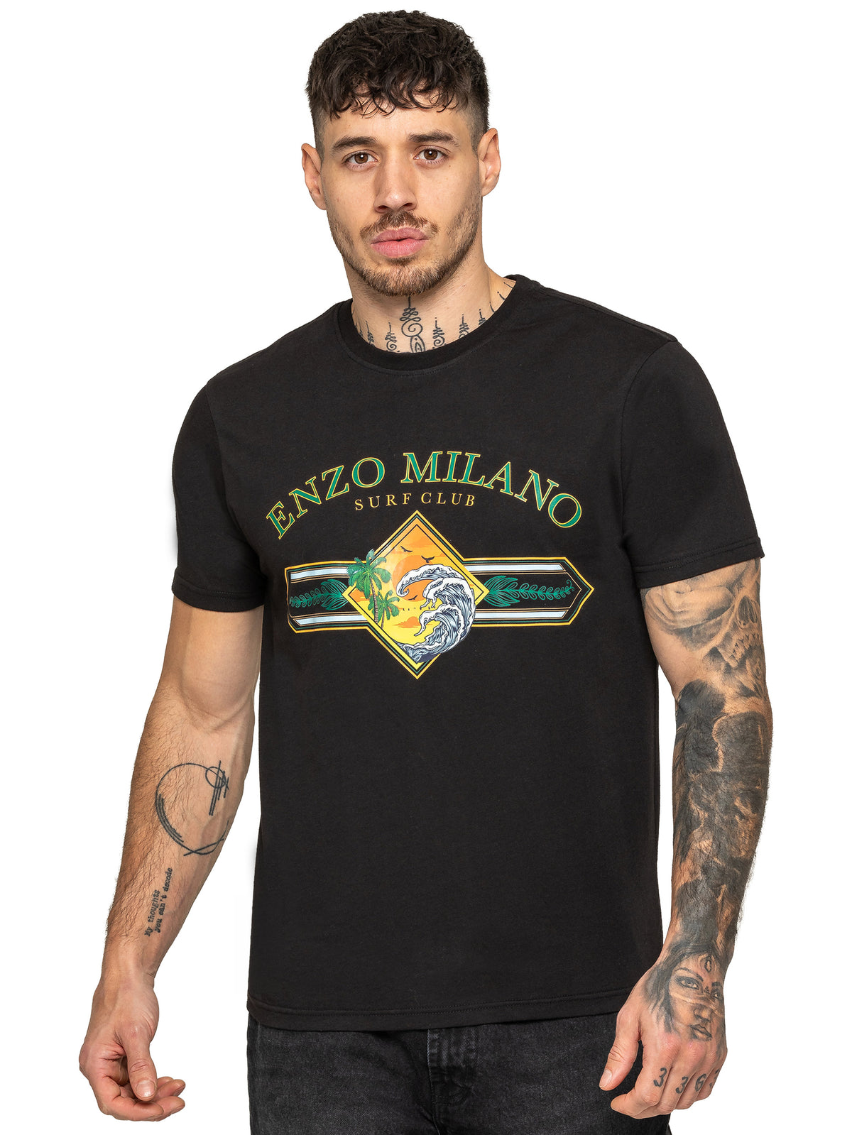 Enzo Milano | Mens Surf Club Print T-Shirt
