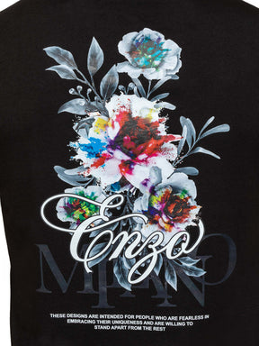 Enzo Milano | Mens Floral Graphic Print T-Shirt