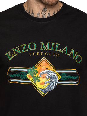Enzo Milano | Mens Surf Club Print T-Shirt