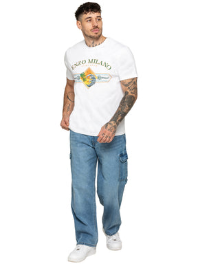 Enzo Milano | Mens Surf Club Print T-Shirt