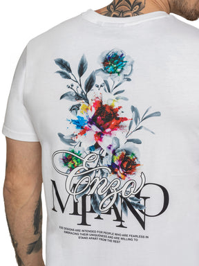Enzo Milano | Mens Floral Graphic Print T-Shirt