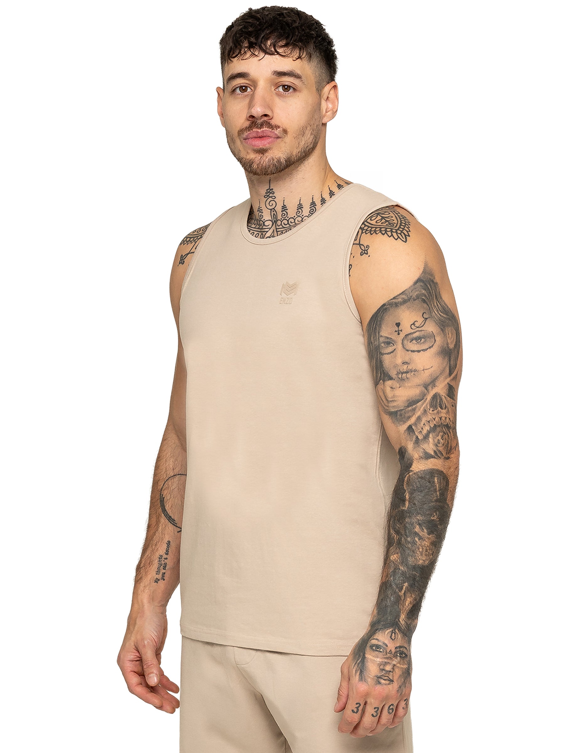 Enzo Milano | Mens Gym Shorts & Vest Set