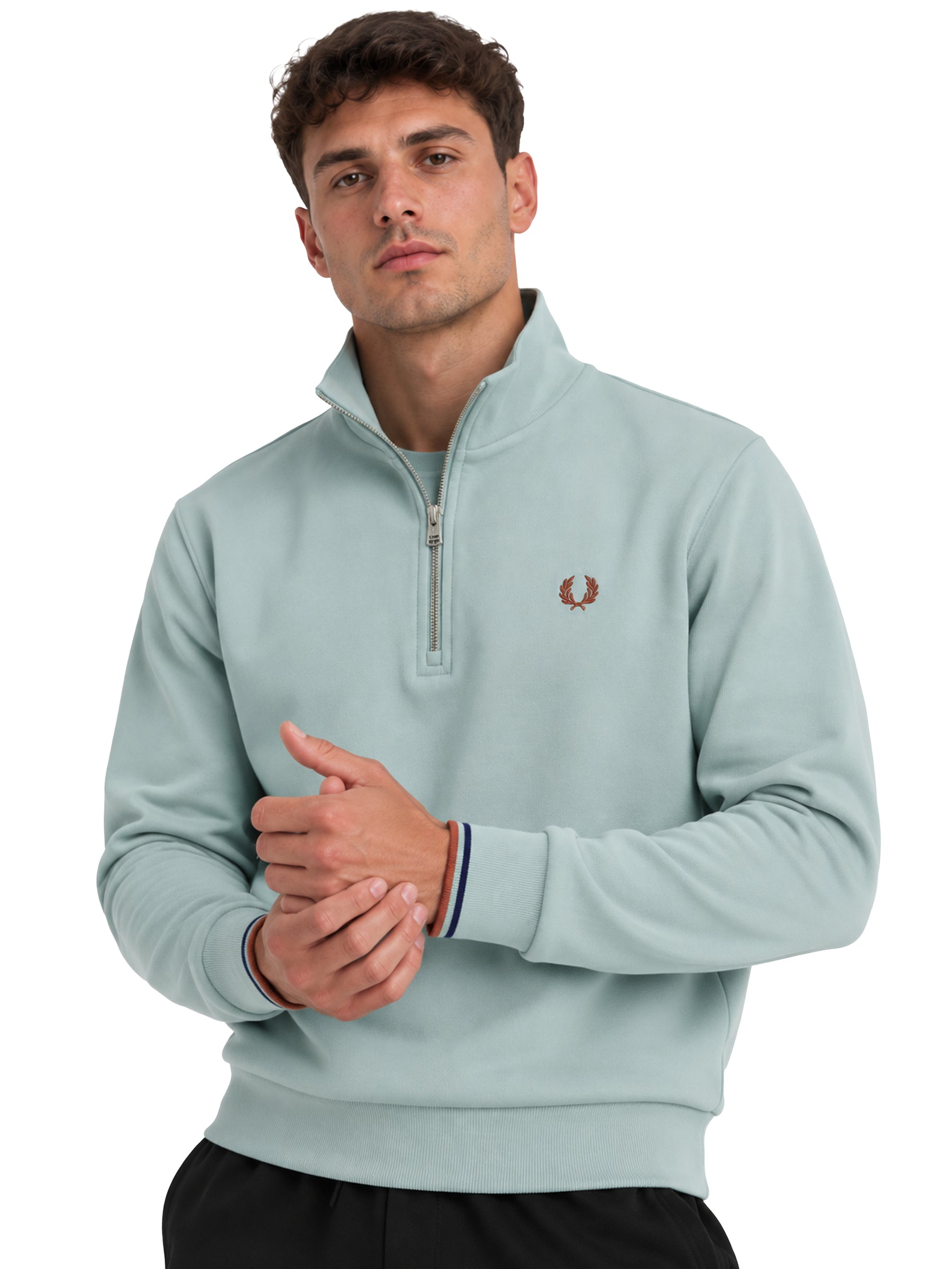 Fred Perry | Mens Half Zip Sweatshirt