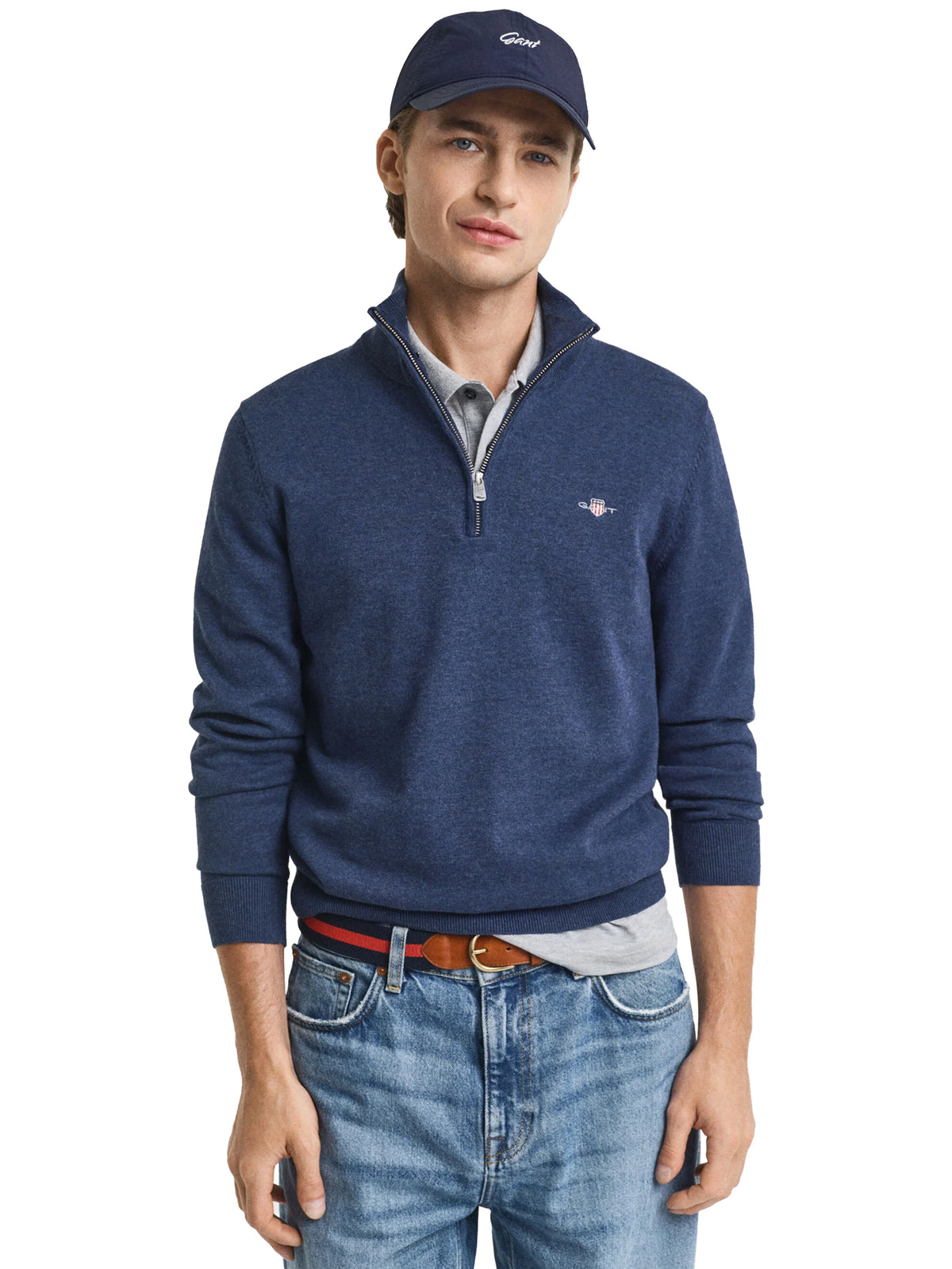 Gant | Mens Shield Half Zip Sweatshirt