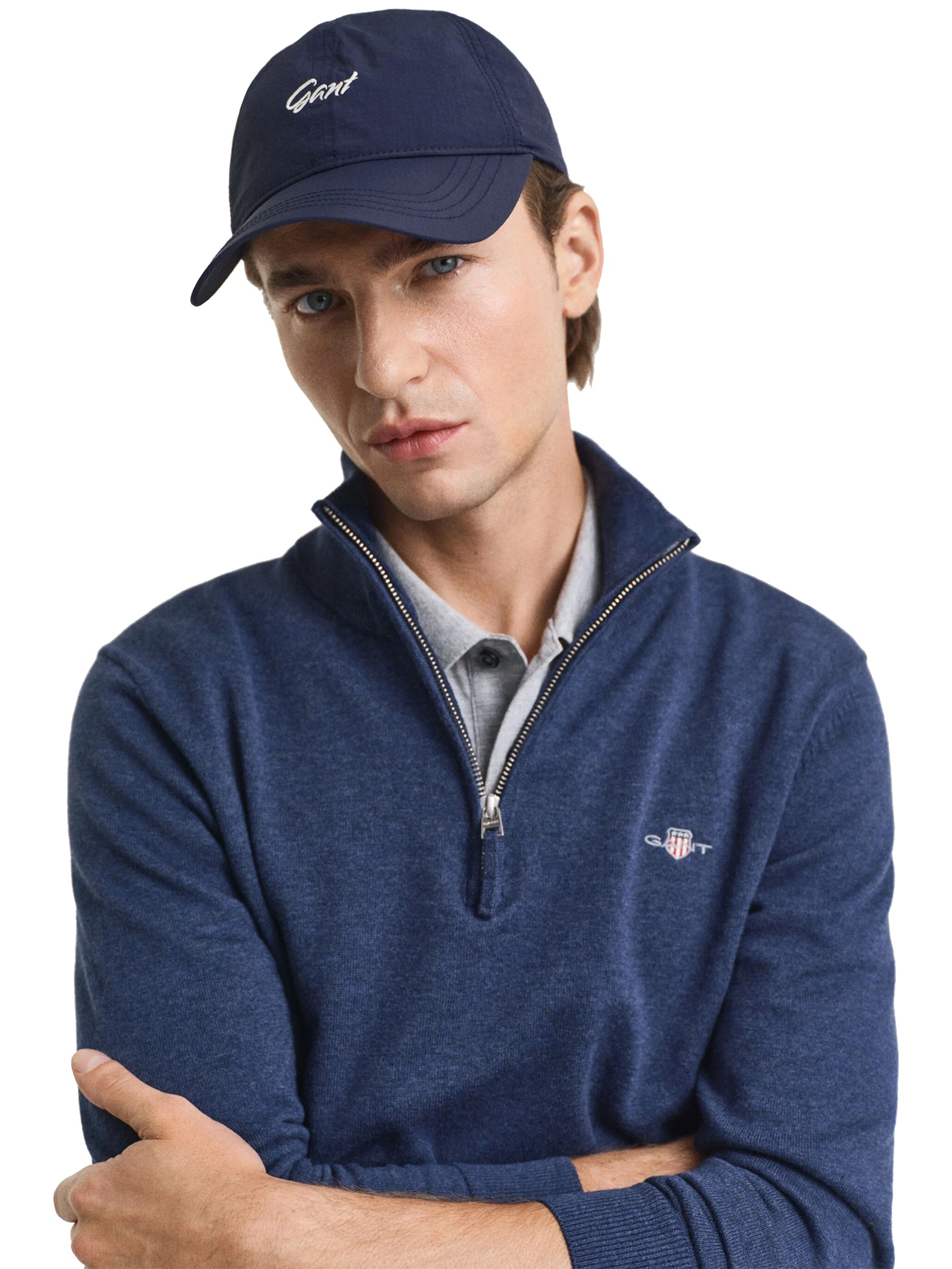 Gant | Mens Shield Half Zip Sweatshirt